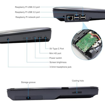 CrowPi2 Laptop Kit for Raspberry Pi 5