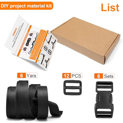 3 4" Buckles and Straps Set