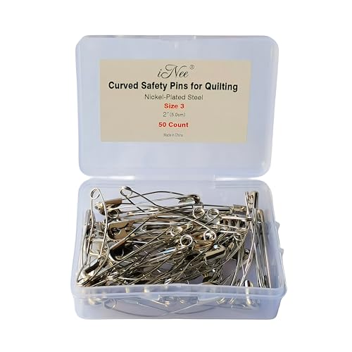 Curved Safety Pins (50 Count)