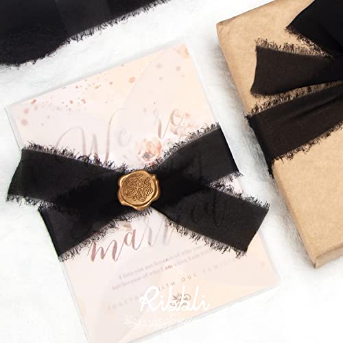 Black Chiffon Ribbon (90 Foot)