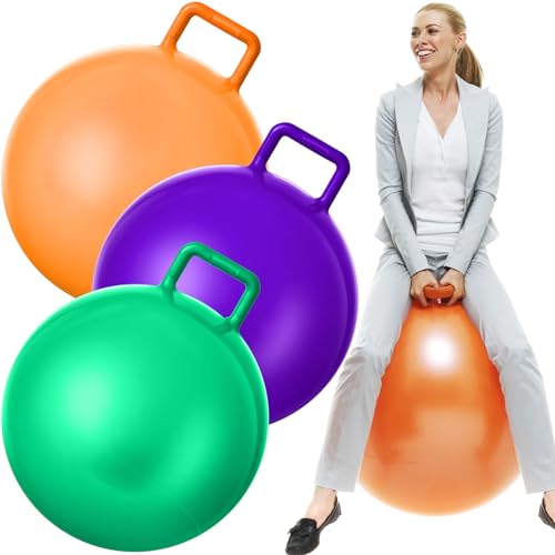 3 Pcs 29 Inch Bouncing Ball with Handle