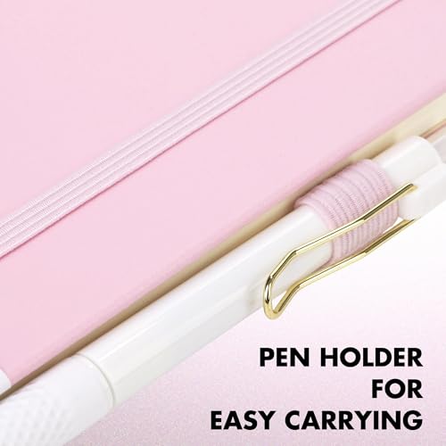 30 Set Lined Notebook Journals with Pens A5 Notebooks 100 GSM College Ruled Hardcover Notebook PU Leather Notepad with Pen Holder for Office School
