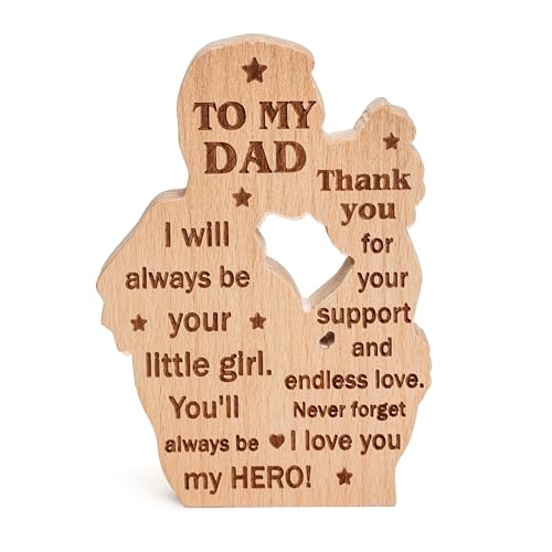 To my dad from daughter wooden plaque
