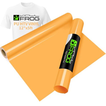 Pale Orange Heat Transfer Vinyl Roll 12" x5ft Matte HTV Vinyl
