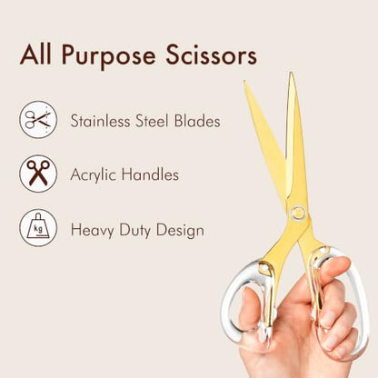9” Stainless Steel Acrylic Scissors