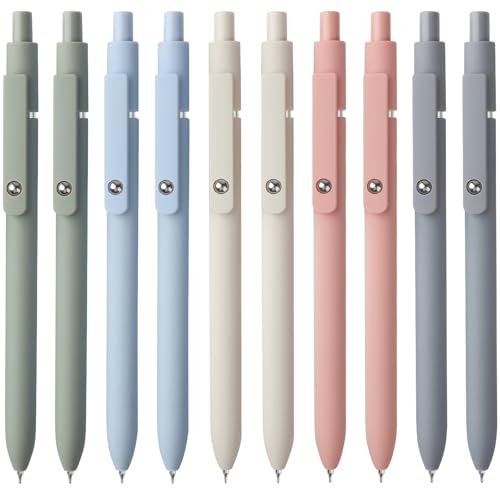 Gel Pens 10pcs 0.5mm Quick Dry Black Ink Fine Point Pens (10 Count)