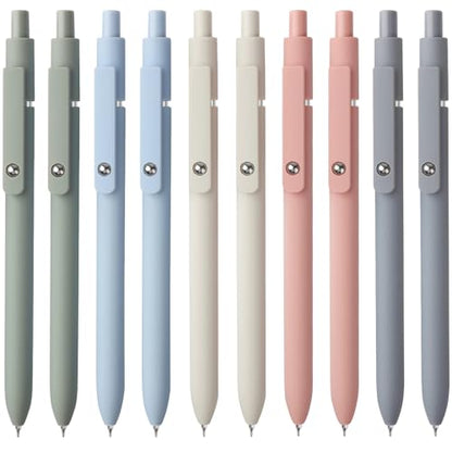 Gel Pens 10pcs 0.5mm Quick Dry Black Ink Fine Point Pens (10 Count)