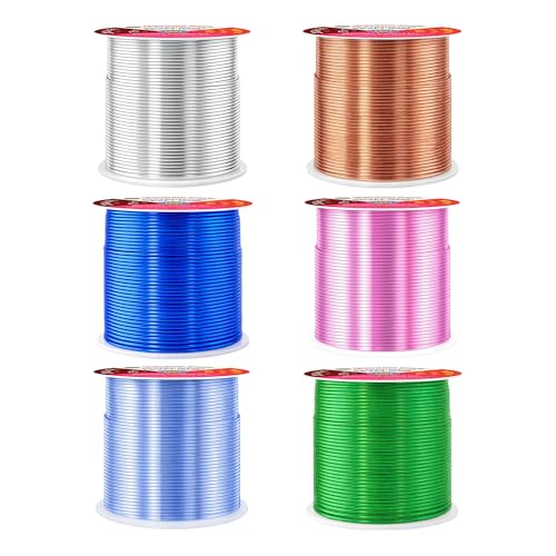 20 GA Pink Green Blue Assorted Anodized Aluminum Craft Wire (450 Foot)