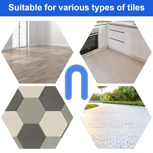 1000 Pcs Horseshoe Shims U Shape Plastic Shims Tile Spacers 1