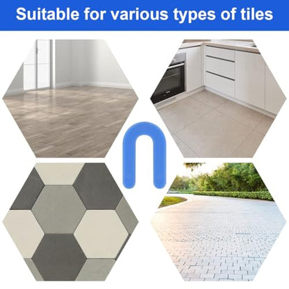 500 Pcs Horseshoe Shims U Shape Plastic Shims Tile Spacers 1
