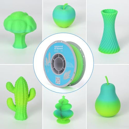 Matte Rainbow PLA 3D Printer Filament (35.274 Ounce)