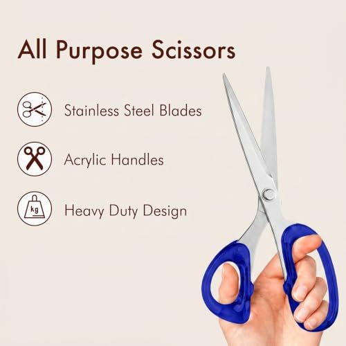 9” Stainless Steel Acrylic Scissors