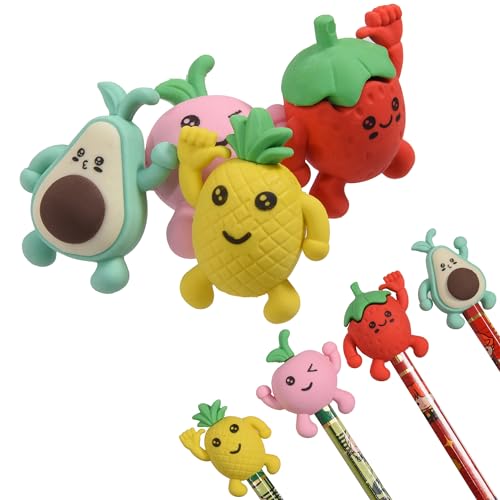 16Pcs Pencil Top Erasers for Kids (16 Count)