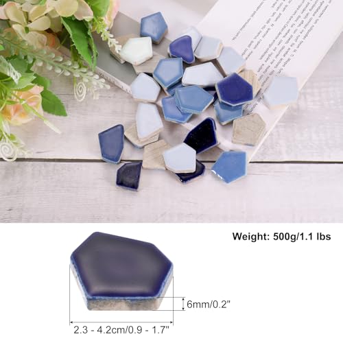 500g 1.1LB Irregular Ceramics Mosaic Tiles