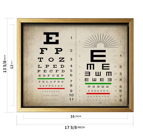 Vintage Eye Chart Canvas