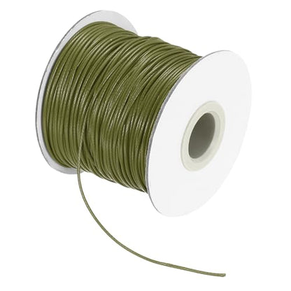 Waxed Cord 1mm Waxed Thread 87 Yard Wax String Leather Cord for Bracelet Making