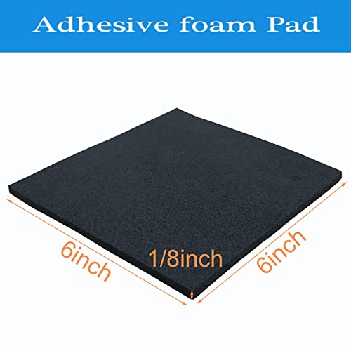 Rubber Adhesive Pads 4 Pcs 6" x 6" x 1