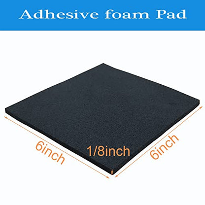 Rubber Adhesive Pads 4 Pcs 6" x 6" x 1