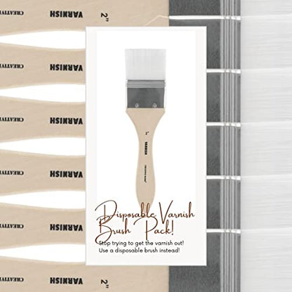 InstaVar™ Gloss Picture Varnish & Varnish Brush Sets