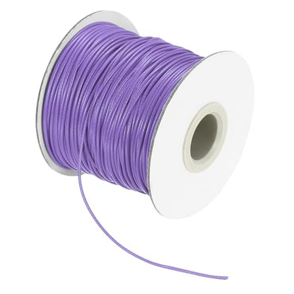 Waxed Cord 1mm Waxed Thread 87 Yard Wax String Leather Cord for Bracelet Making