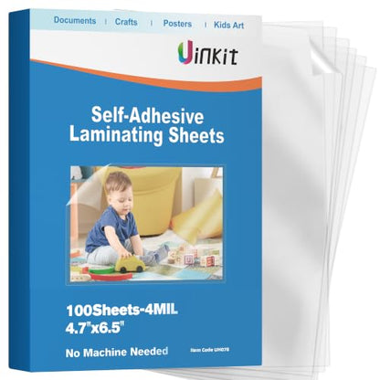 4Mil Self Adhesive Laminating Sheets (100 Count)