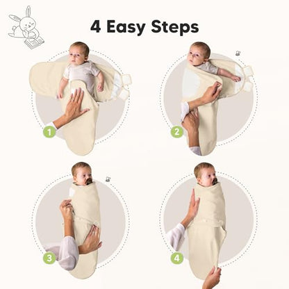 3pk Organic Swaddles for Newborns Girls