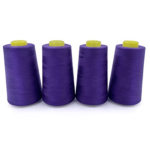 4 Cones of 3000 Yards Each Spool Thread for All Purpose (39370.079 Foot)