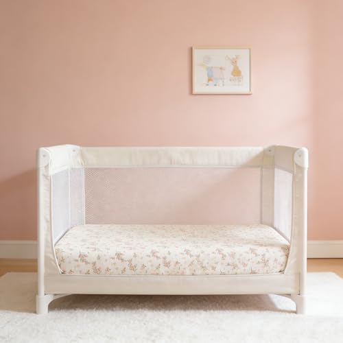 Organic Pack and Play Sheets Fitted 38”x26” 100% Muslin Cotton (2 Count)