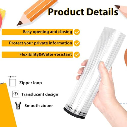24pcs A4 Mesh Zipper Pouch File Bags