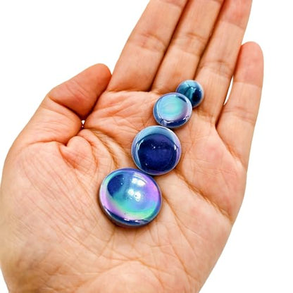 200g Iridescent Round Mosaic Tiles for Crafts Bulk