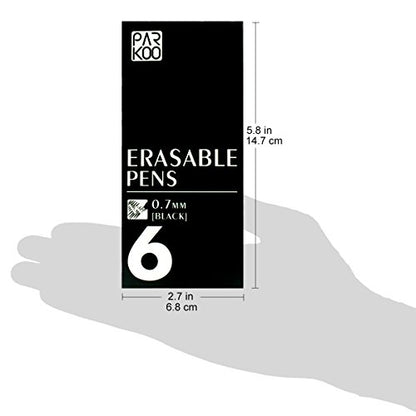 Retractable Erasable Gel Pens Clicker (6 Count)