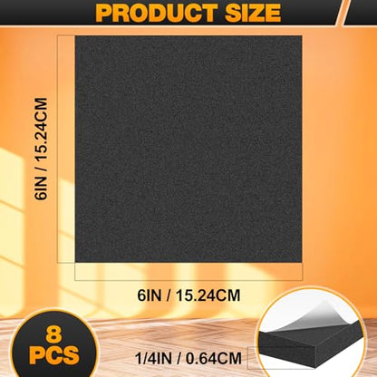 8 PCS Adhesive Foam Padding Sheets Closed Cell Self Adhesive Sticky Foam Pads (8 Count)