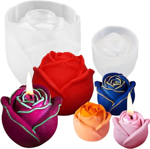 Rose Candles Molds