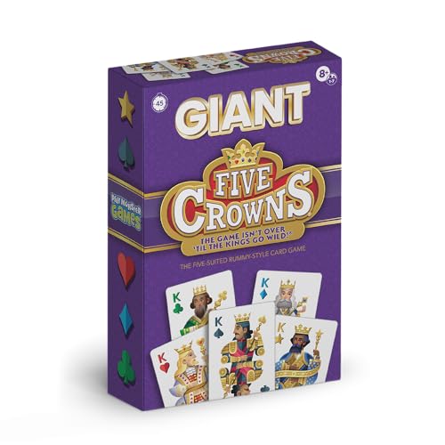 Five Crowns Giant Rummy Style Jumbo Card Game for Kids