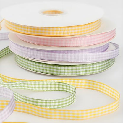 Classic Gingham Checkered Ribbon