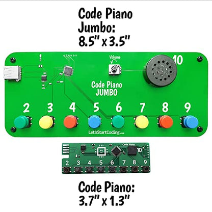 Code Piano Jumbo STEM Coding Toy for Kids 8