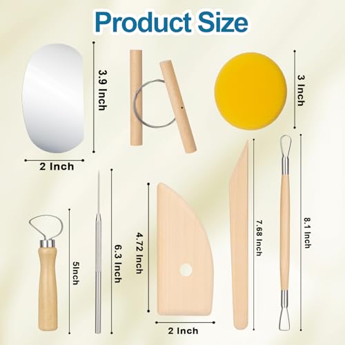 8 Pcs Polymer Clay Sculpting Tools Kit for Adults