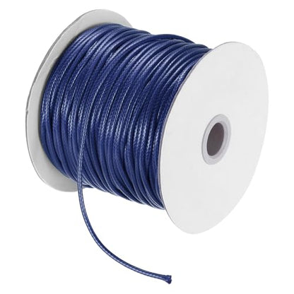 Waxed Cord 2.5mm Waxed Polyester Cord 87 Yard Wax String for Bracelet Making