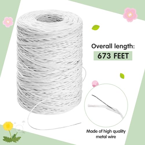673 Feet Floral Vine Bind Wire Rustic Craft Wire