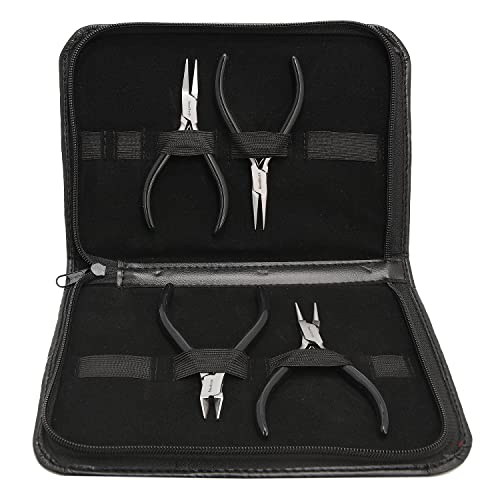 Slim Line Pliers Set With Extra Fine Tips (4 Count)
