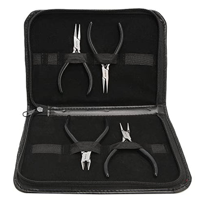 Slim Line Pliers Set With Extra Fine Tips (4 Count)