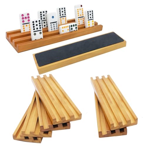 Wooden Domino Trays (8 Count)