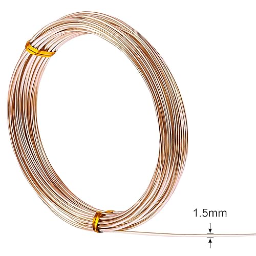 Aluminum Craft Wire for Sculpting Armature Bendable Craft Wire for DIY Jewelry Making (32.8 Foot)