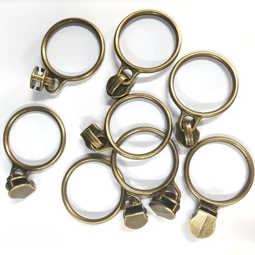 5 Antique Brass Metallic Nylon Coil Zippers by the Yard Bulk 10 Yards Beige Zipper Tape with 25pcs Antique Brass Ring Pull Sliders for DIY Sewing Tailor Craft Bag