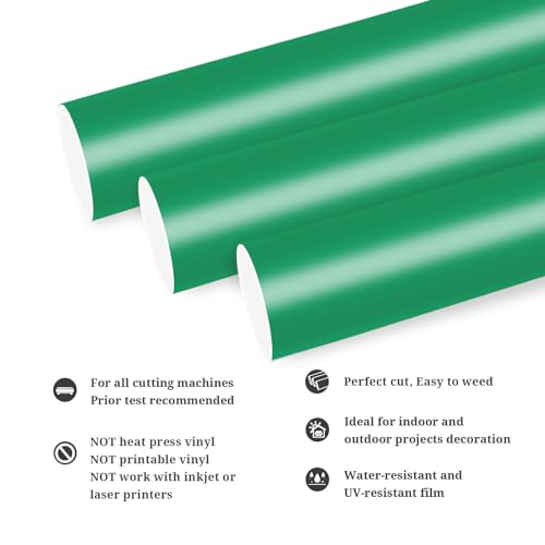 Permanent Adhesive Vinyl 12" x 10ft (10 Foot)
