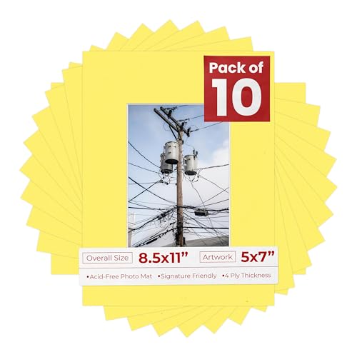 5x7 Mat for 8.5x11 Frame (10 Count)
