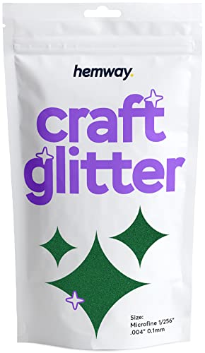 Craft Glitter Emerald Green 100g Microfine Glitter (100 Gram)