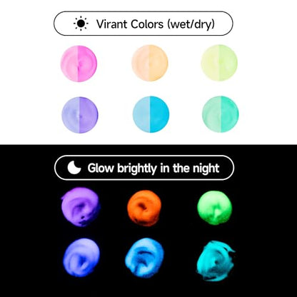 Glow in The Dark Jelly Gouache Paint Set