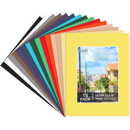 15 Pack 12x16 Picture Mats for 9x12 Photos
