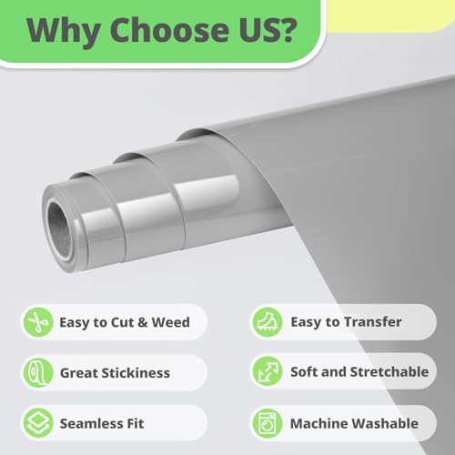 Grey HTV Vinyl Roll